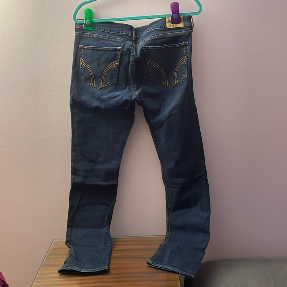 Hollister dark indigo wash Laguna stretch skinny jeans size 11r